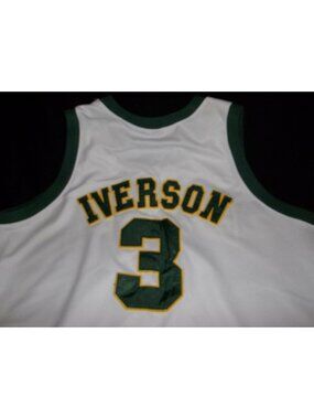 Allen Iverson Bethel High School White Jersey #3 Mens Size 54 Limited Edition